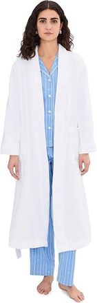 Lauren Ralph Lauren Long Greenwich Robe Womens Jumpsuit & Rompers One Piece White : XL (US 16-18), Cotton/Down/Terry