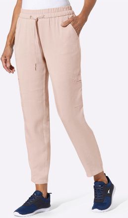Casual Looks Schlupfhose CASUAL LOOKS, Damen, Gr. 36, Normalgr&ouml;ssen, puder, 100% Lyocell, unifarben, Hosen Schlupfhose