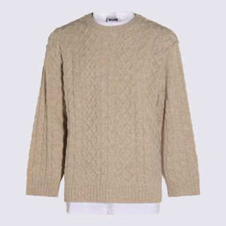 Moschino Beige Wool Knitwear