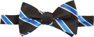 Tayion Collection Mens Phi Beta Sigma Stripe Bow Tie In Black