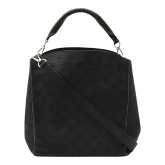 Louis Vuitton Pre-owned Mahina Babylon PM Leren Schoudertas - Dames - Pre-owned - Zwart - Maat: ONE Size Leer