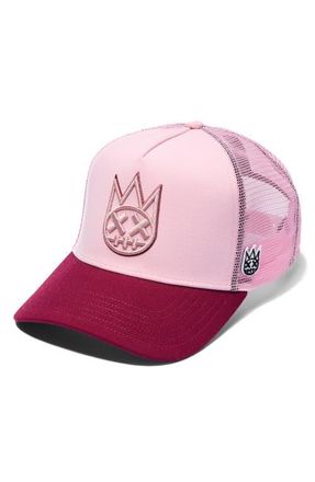 Cult of Individuality Shimuchan Logo Colorblock Trucker Hat in Potpourri at Nordstrom