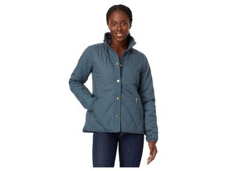 L.L.Bean Cozy Quilted Jacket Womens Clothing Rangeley Blue : XS, Polyester