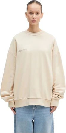 PANGAIA Pangaia, Hoodies & sweatvesten, Dames, Beige, L, Katoen, Katoenen sweatshirt