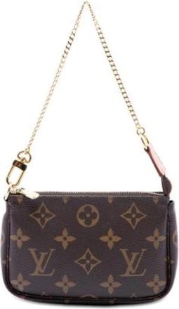 Louis Vuitton Pre-owned Mini Pochette Accessoires - Dames - Vintage Mini Tas - Bruin - ONE Size - Vintage