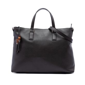 Gucci Pre-owned Gucci Calfskin Bamboo Tassel Satchel Ladies SLQH7SMWMXU2RX1P
