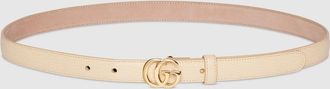 Gucci GG Marmont Thin Belt, Beige, Leather