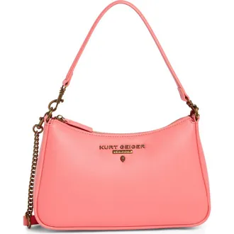 Kurt Geiger Highgate Leather Shoulder Bag in Open Pink at Nordstrom Rack