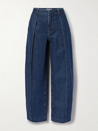 Frame Denim Jeans Barrel A Vita Media The Bowed Trouser - Blu