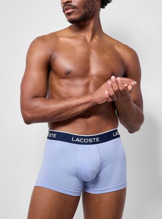 Lacoste Mens 3 pastel stretch trunk Cotton