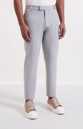 Mauvais Aster Tailored Stretch Slim Leg Trousers in Grey at Nordstrom, Size 28