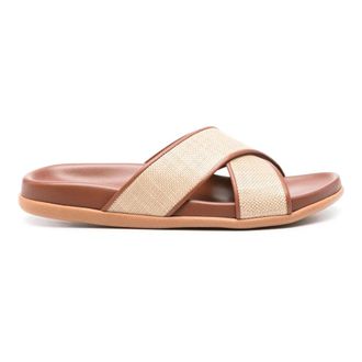 Ancient Greek Sandals Schoenen, Dames, Beige, 36 EU, Thais Footbed Nappa/Raffia