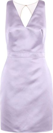 Elisabetta Franchi Giacca con Abito - Dames - Feestkleedjes - Paars - M - Tweed - Kleedjes