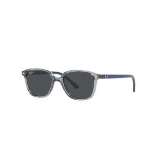 Ray-Ban Sunglasses, unisex, Gray, 45 MM, Transparent Blue/Dark Grey Sunglasses Leonard JR