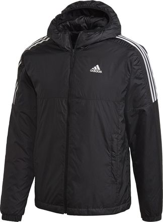 adidas Mens Essentials Insulated Hooded Jacket - Black - Size X-Small