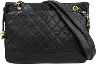 Chanel Pre-owned Shoulder Bags, female, Black, Size: ONE SIZE Pre-owned Vintage Shoulder Bag