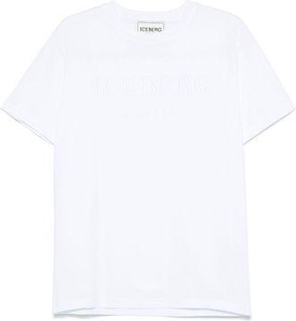 Iceberg logo-embroidered T-shirt - White