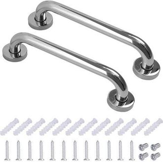 OEM Barra De Apoyo De Acero Inoxidable Para Inodoro, Ba&ntilde;o, Ba&ntilde;era, Para Personas Mayores, Discapacitadas, Ni&ntilde;os, Mujeres Embarazadas, 30 Cm, 2 Piezas
