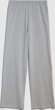 Gucci Wool Silk Leisure Pants With Embroidery, Size XL, Grey