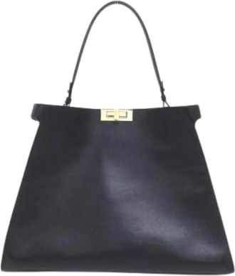 Fendi Pre-owned Vintage Schoudertas - Dames - Vintage Handtas - Zwart - ONE Size - Leer - Vintage