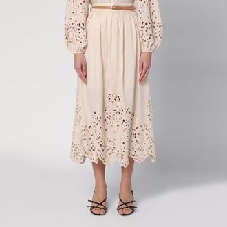 ワンピース ZIMMERMANN Women Mid Skirts 92943 8066DR25R 91610 Beige Women's Zimmermann Skirts | Nordstrom