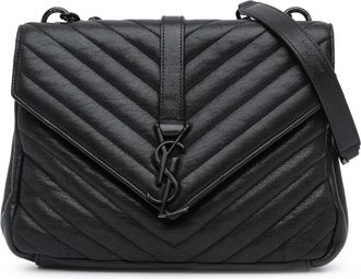 Saint Laurent Pre-owned Womens Kate Shoulder Bag Quilted Leather - Black - One Size