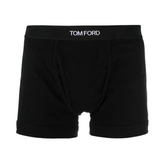 Tom Ford Ondergoed, Heren, Zwart, S, Katoen, Bi-pack Boxer Brief