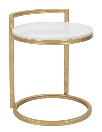 OEM Mesa Auxiliar Redondo M&aacute;rmol Cm 40x43x50