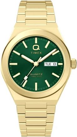 Timex Quartz Diamond Green Dial Watch TW2Y35100