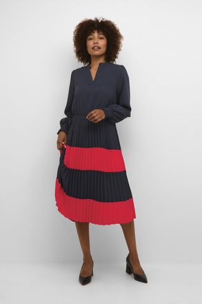 Culture Jurk Feminine blue red