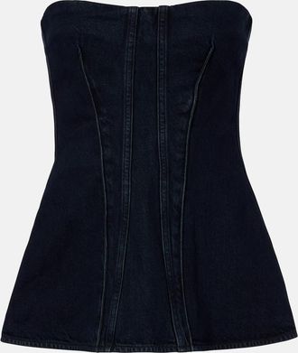 A Gold E Corsetto Lara in denim