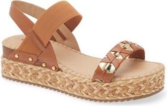 Bottero Noronha Slingback Platform Wedge Sandal in Caramelo at Nordstrom, Size 10