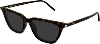Saint Laurent Sulpice Thin Zonnebril - Dames - Zonnebrillen - Bruin - 53 MM - Nylon - Accessoires