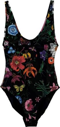 Gucci One-piece, female, Multicolor, Size: XS Printed Sparkling Jersey Swimsuit