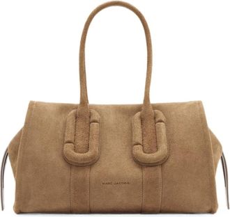 Marc Jacobs The Carryall Babe City Hairy Suede Tote Bag - Dames - Shoppers - Beige - ONE Size - Su&egrave;de - Tassen