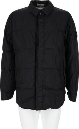 Stone Island Black Quilted Patch Detail Casual Jacket