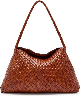 Dragon Diffusion Santa Maria Woven Leather Shoulder bag - Tan - One Size