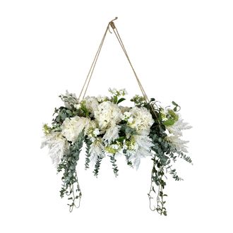 Creative Displays Inc. Hydrangea and Eucalyptus Chandelier