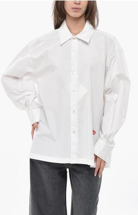 Alexander Wang Oversized Cotton Blouse with Italian Collar size L