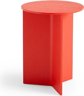 HAY Slit Table Round High, &Oslash; 35 x H 47 cm, candy red