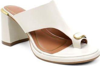 Kenneth Cole Syndika Platform Slide Sandal in Ecru Leather at Nordstrom, Size 5.5