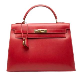 Herm&egrave;s Pre-owned Kelly 32 - Dames - Pre-owned - Rood - Maat: ONE Size Leer