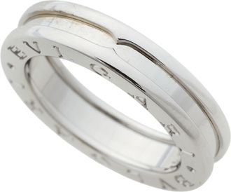 Bulgari White Gold White Gold (18K) Band Ring (Pre-Owned)