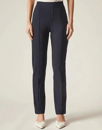 James Lakeland Womens Cigarette Trousers Navy - Black - Size: 16