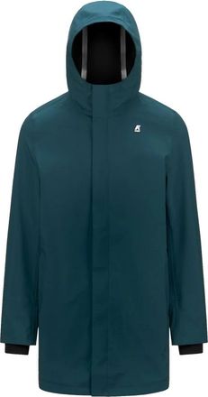 K-Way Igon Eco SD Contrast Jacket - Heren - Regenjassen - Groen - L - Polyester - Jassen
