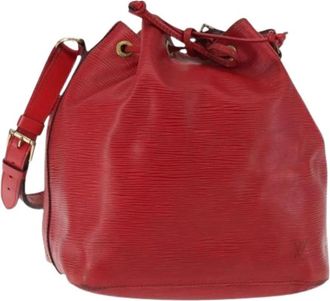 Louis Vuitton Pre-owned Vintage Bucket Bag - Dames - Vintage Tas - Rood - ONE Size - Leer - Vintage