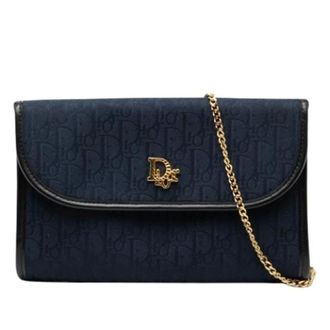 Dior Pre-owned Clutches, female, Blue, Size: ONE SIZE Pre-owned Vintage Crossbody Bag