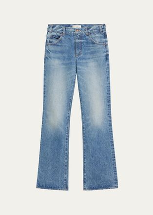 Nili Lotan Joan Straight-Leg Crop Jeans