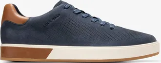 Cole Haan Mens Grandpro Angleace Sneaker In Navy Blazer British Tan Gum