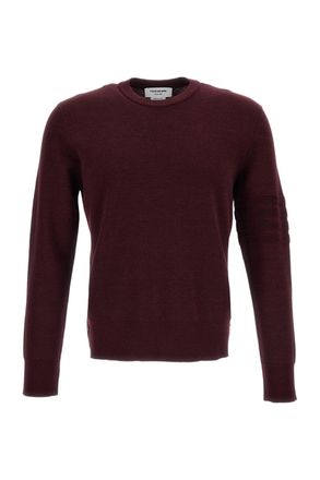 Thom Browne Dark Red 4-Bar Wool-Blend Sweater